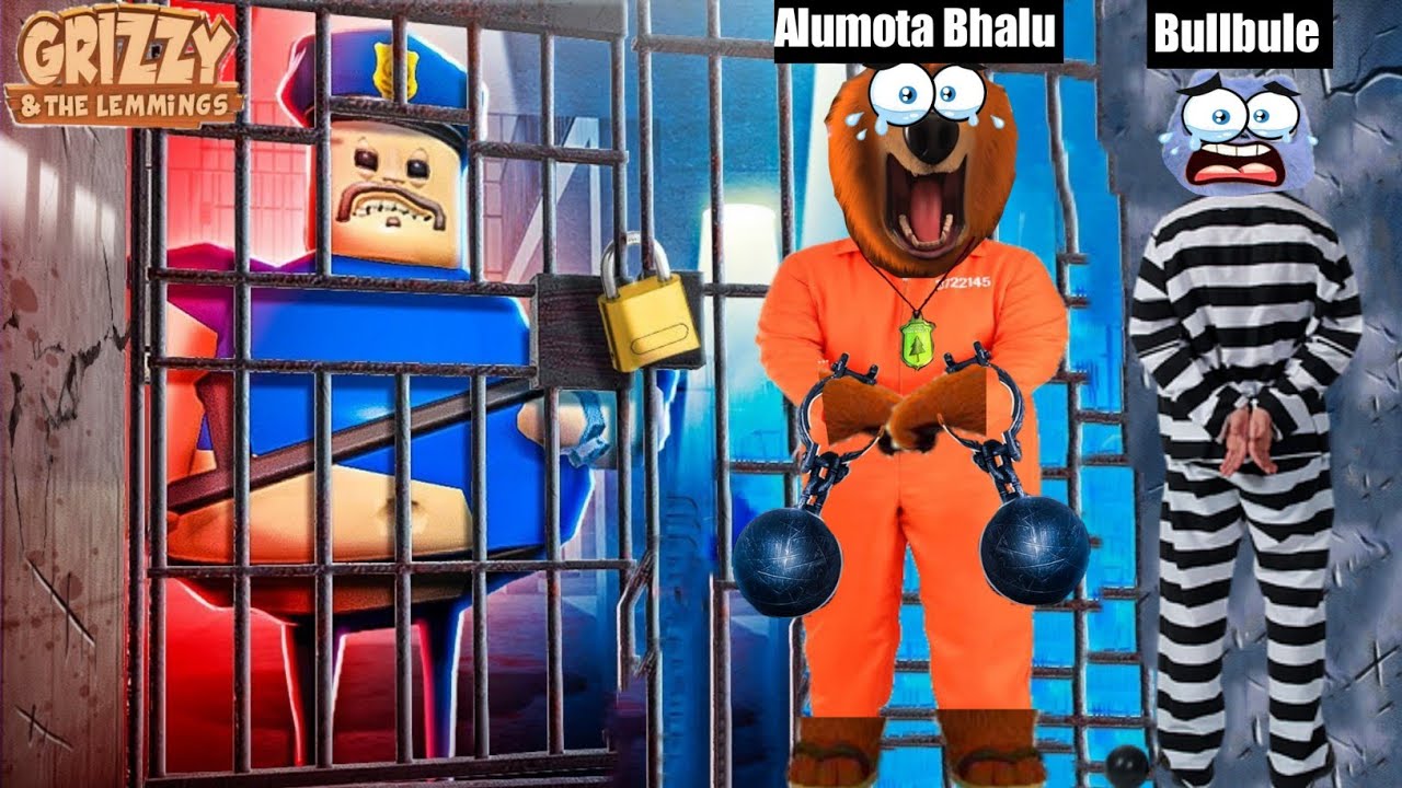 The grizzly & The Lemmings |  Escape Barry's prison in Roblox 😱 | Bulbule and MotaBhalu