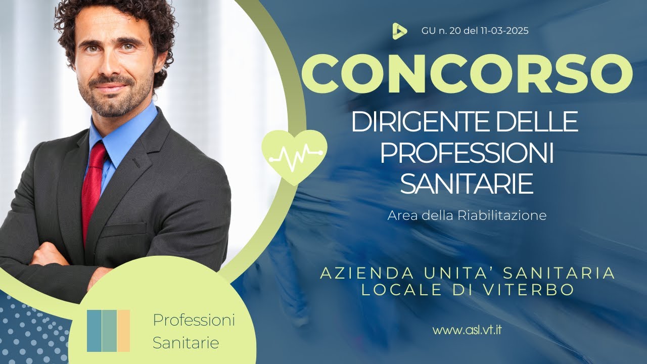 Concorso pubblico Dirigente delle Professioni Sanitarie - Gazzetta Ufficiale n.20 del 11-03-2025