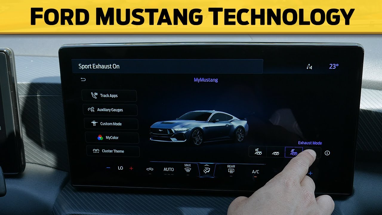 Media Screen in the Ford Mustang Sync 4 (2024-2025 no nav model) | CarPlay, Android Auto and more!