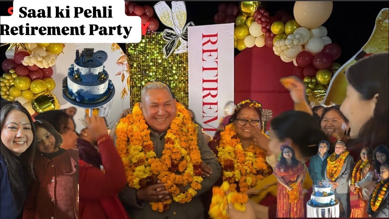Saal Ki pehli Retirement Party Kuch aise hui || 30 yrs of service  