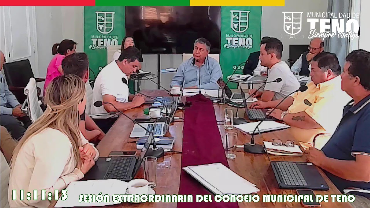 Sesión extraordinaria N°23 período 2024-2028, del Concejo Municipal de Teno