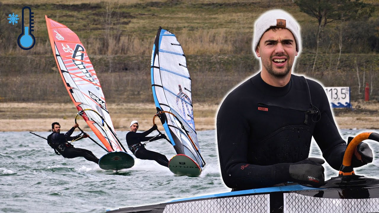 SCHOCK: Zurück im WINTER & Windsurfen bei 4° Grad