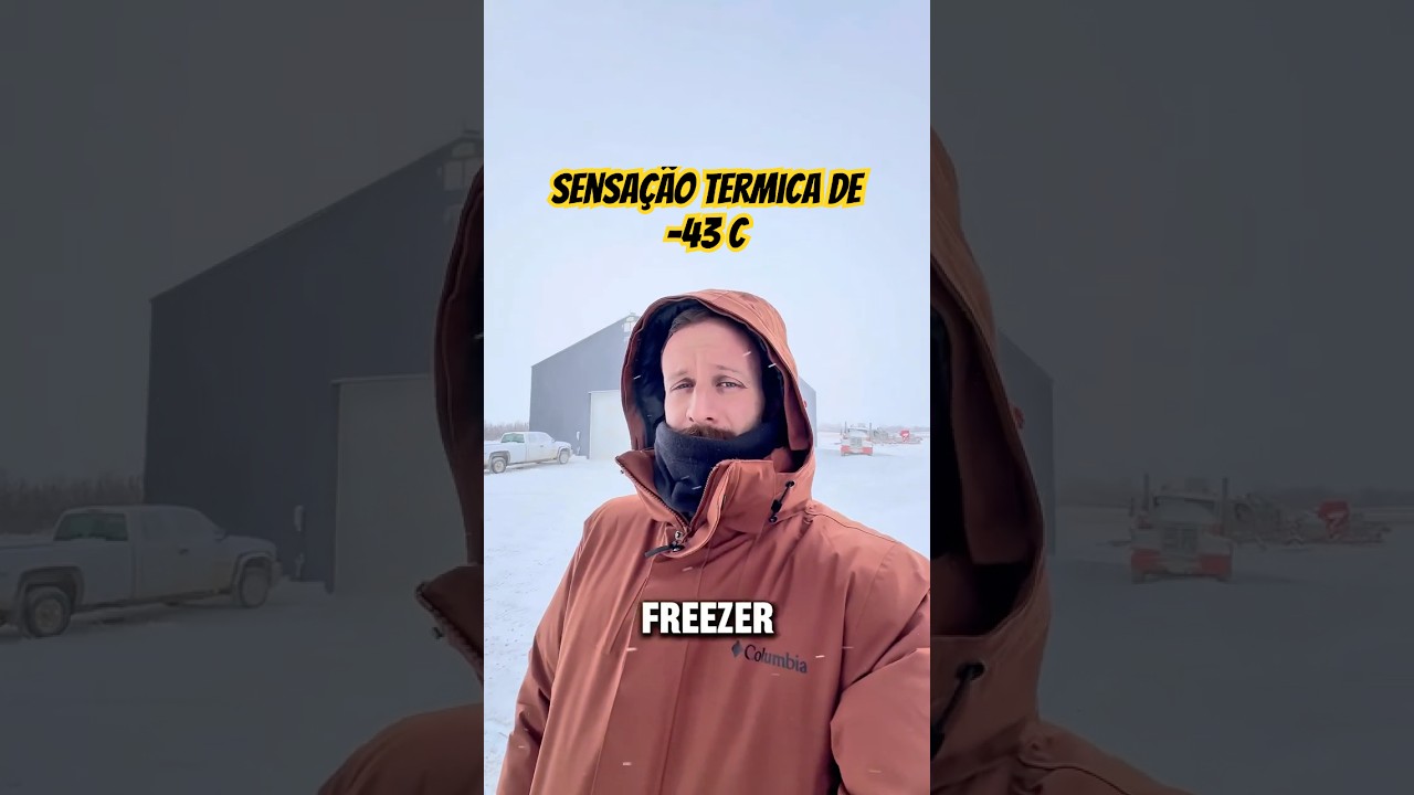 Coisas bizarras que acontecem no frio extremo de -35&deg;C no Canad&aacute;! 🥶❄️