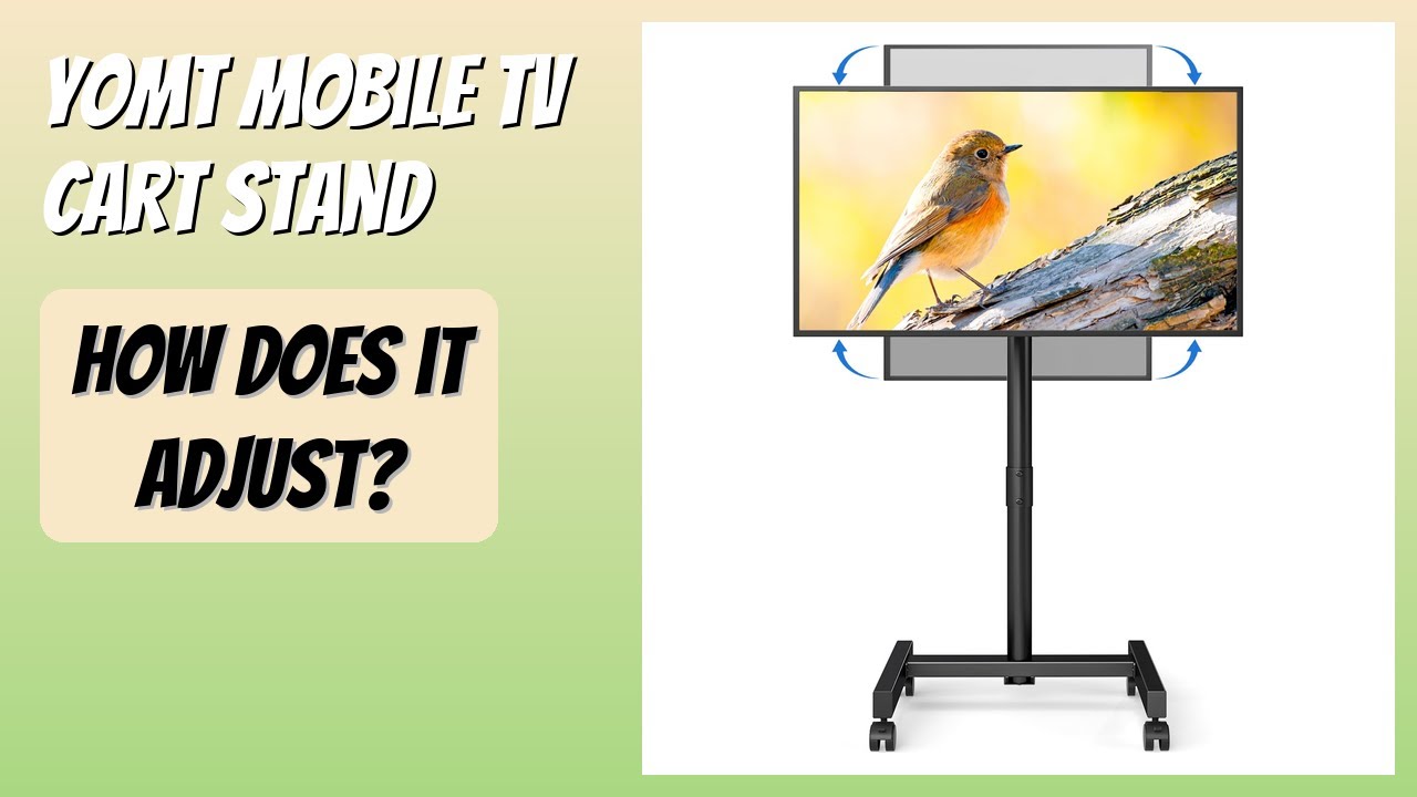 REVIEW (2026): YOMT Mobile TV Cart Stand. Features