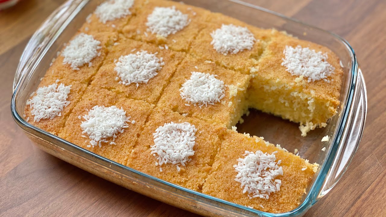 Gâteau à la Semoule  et Noix de Coco