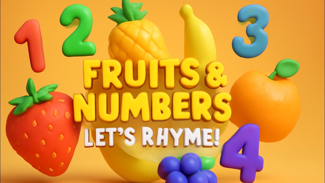 A RHYME WITH FRUITS & NUMBERS || RHYMES || LUULU EDUCATION 