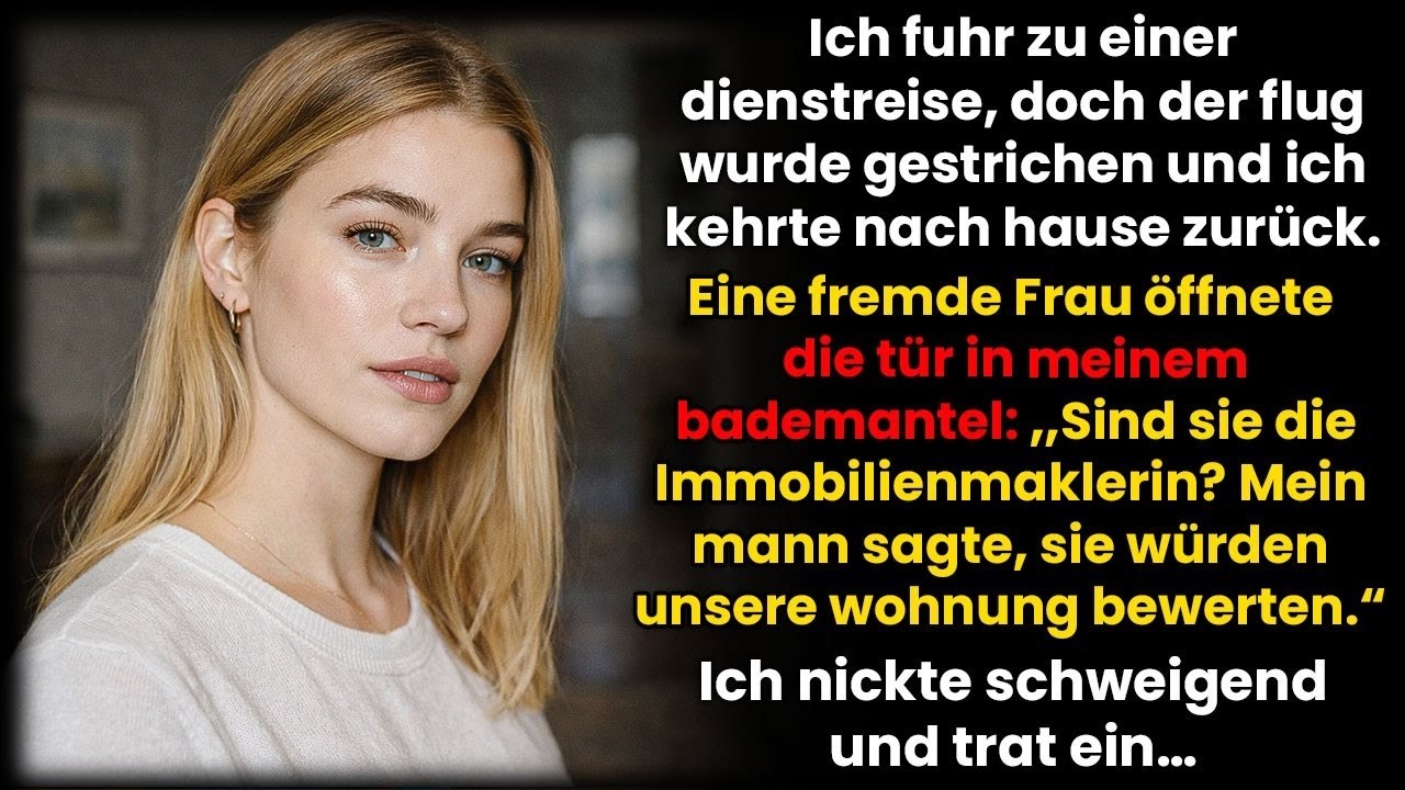 Mein Flug wurde gestrichen – zuhause öffnete mir eine Fremde in meinem Bademantel 😳