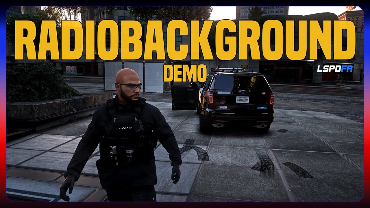 RadioBackground Demo Áudio Personalizável (RÁDIO DA POLÍCIA DE FUNDO)