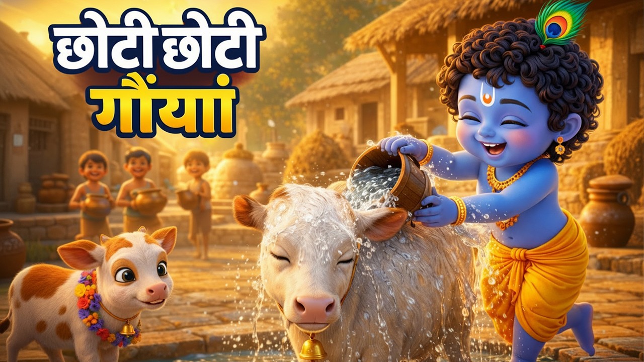 छोटी छोटी गैया छोटे छोटे ग्वाल। Choti Choti Gaiya Chote Chote Gwal। #kanha #krishna #krishnabhajan
