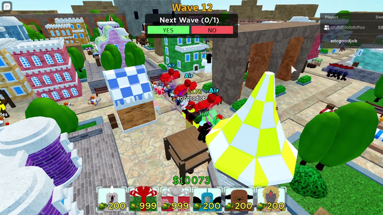 Roblox all star tower defense christmas gift II does nothing  proof