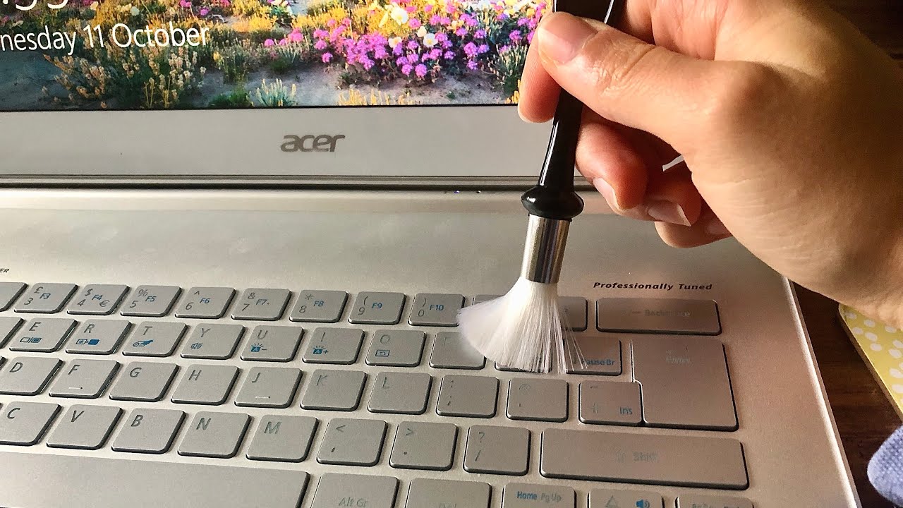 ASMR cleaning/wiping laptop | no talking, unintentional