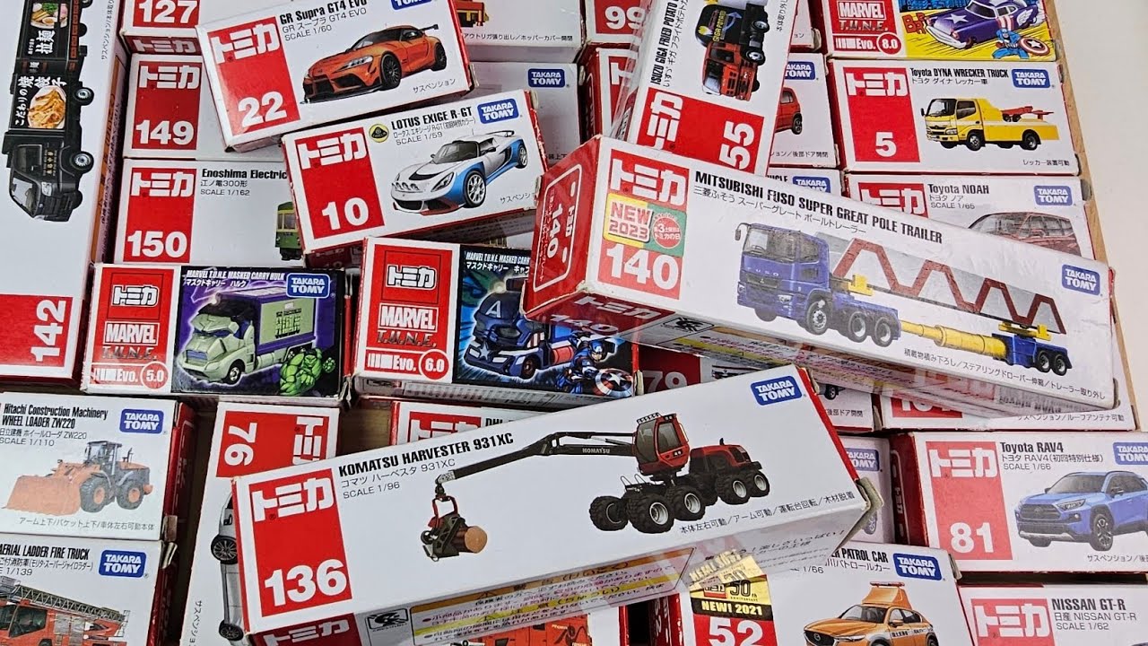 🇯🇵日本で大人気！トミカミニカー大量開封｜癒しのASMR動画