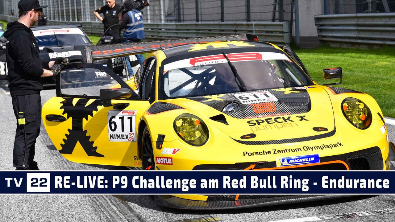 MOTOR TV22: RE-LIVE P9 Challenge Endurance Rennen am Red Bull Ring 2023 | Porsche & Lamborghini