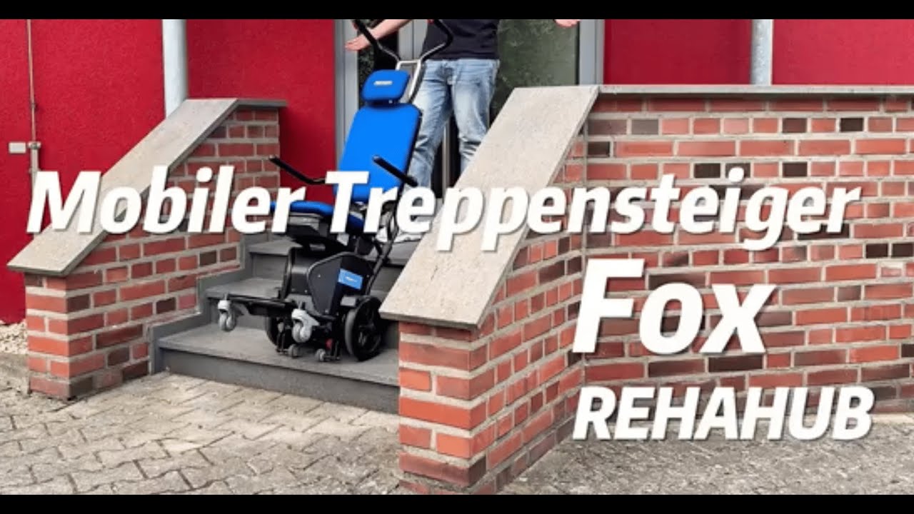 Der elektrische Treppensteiger mit Sitz | Mobiler Treppensteiger FOX von Rehahub