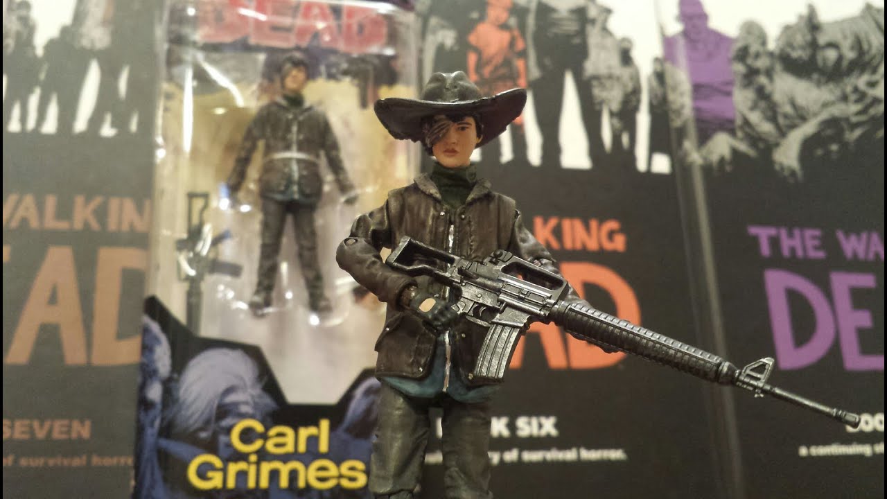 The walking dead comic series 4/ Carl Grimes action figure (HD)
