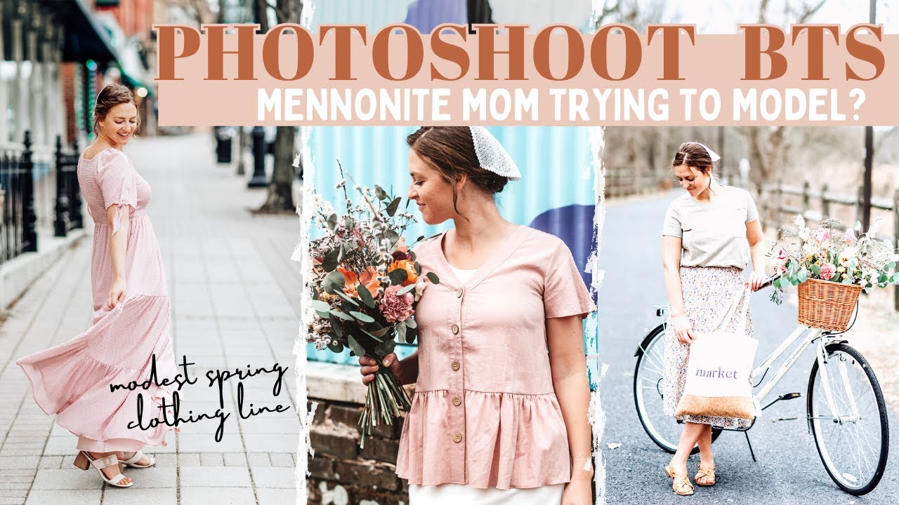 MODEST + GIRLY Spring Photoshoot (behind the scenes) MENNONITE MOM LIFE