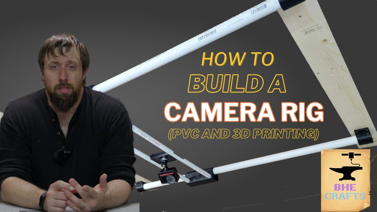 Cheap Overhead Camera Slider, 3D Printed + PVC