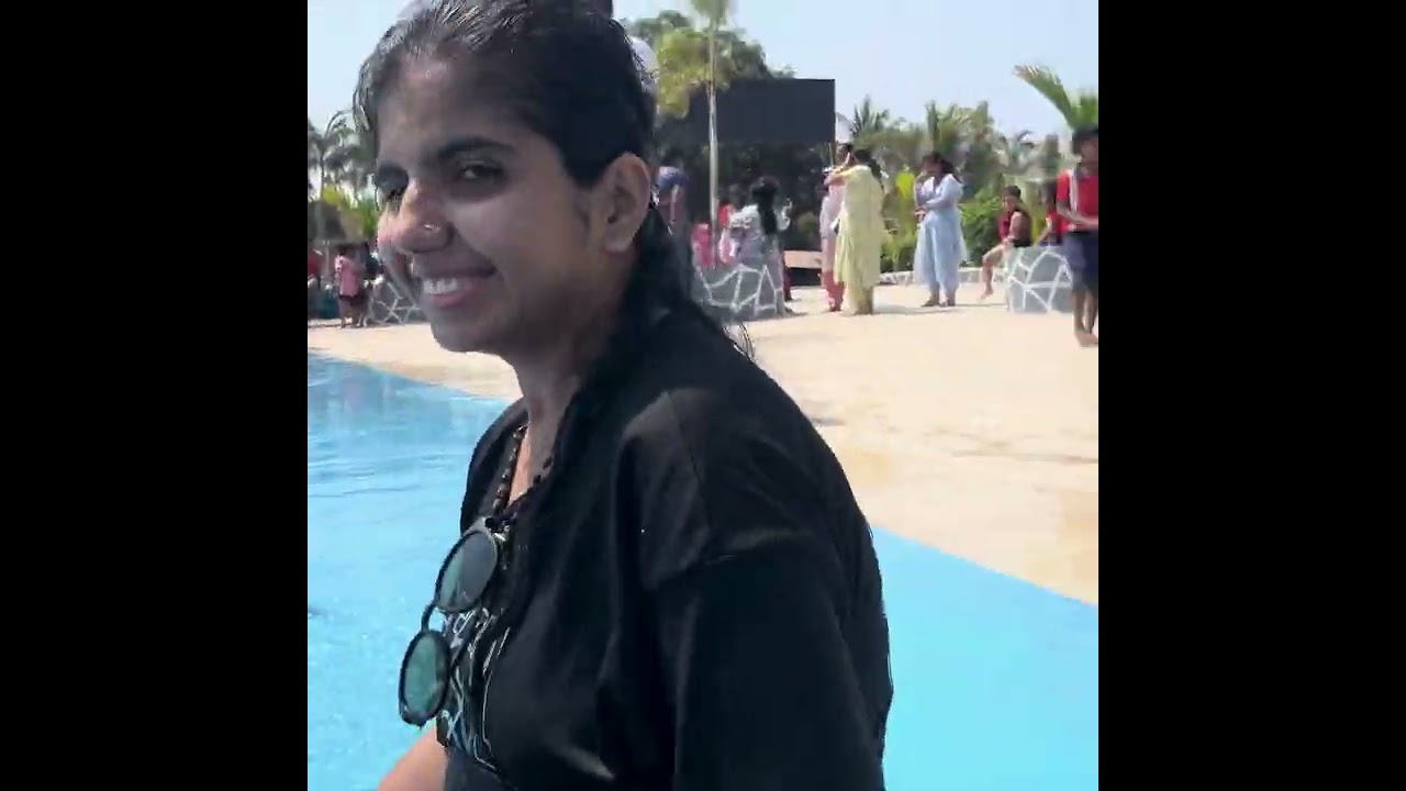 Enjoy water park with ￼ family