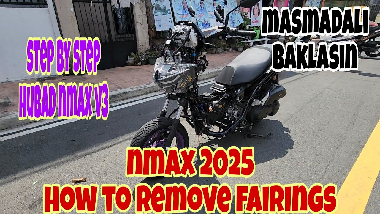 How to remove fairings of nmax 2025 / stripdown nmax turbo techmax