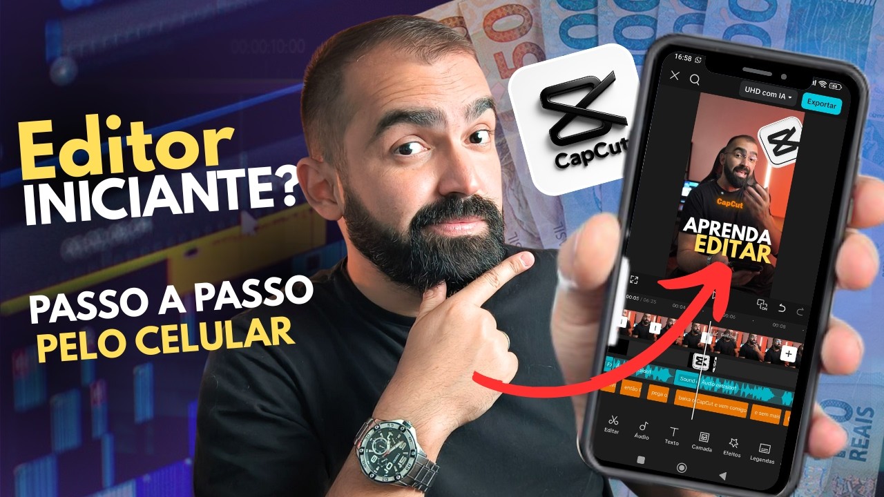 Como Editar Seu Primeiro Vídeo em 2026 Pelo Celular – Tutorial CapCut Para Iniciantes
