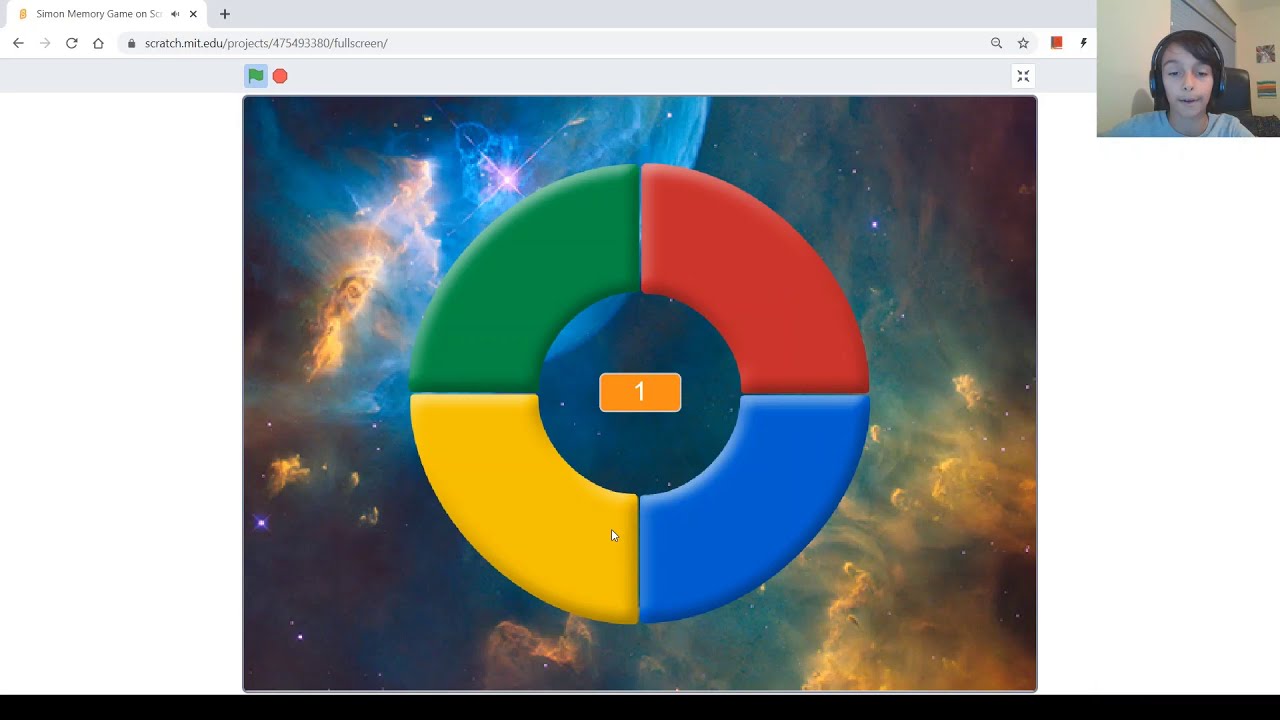 Game #24: How to Make the Simon Memory Game on Scratch || Simon Game || Coding tutorial