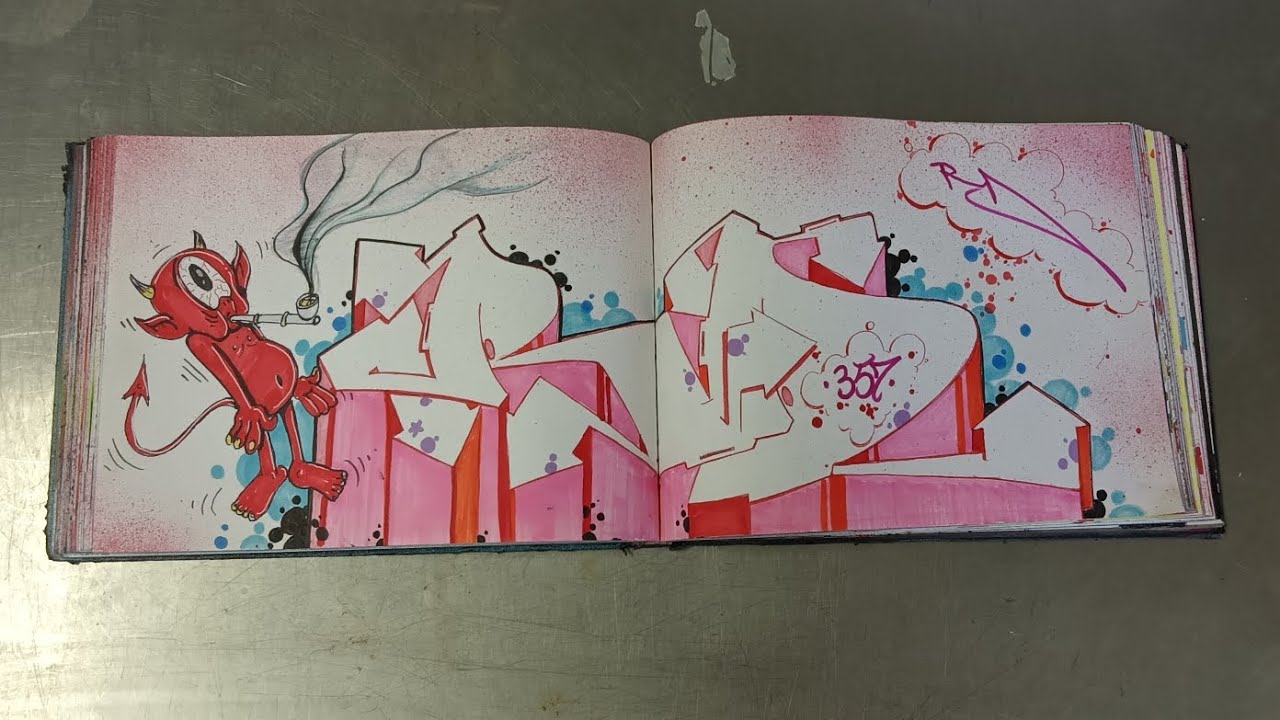 I'm proud to say I finished my graffiti black book from  cover to cover every page complete 