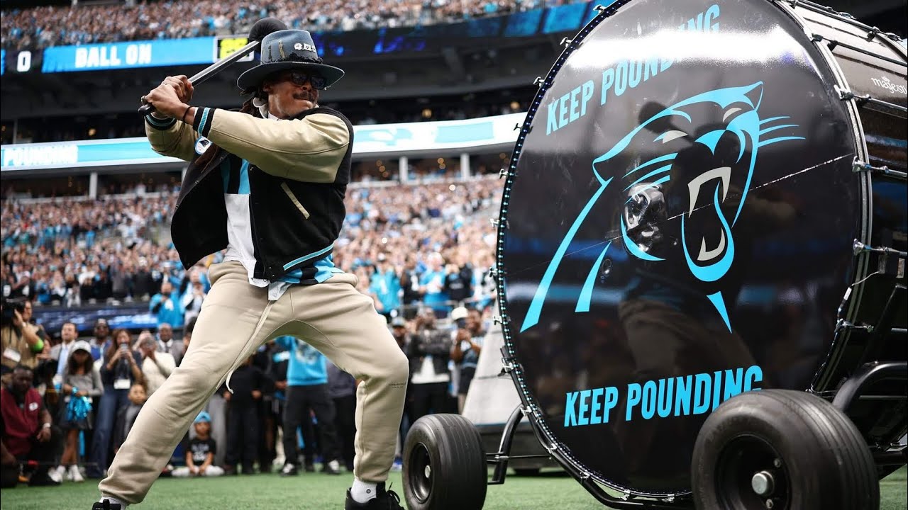 Cam Newton Sounds The Drum | Rams @ Panthers NFC Wild Card 