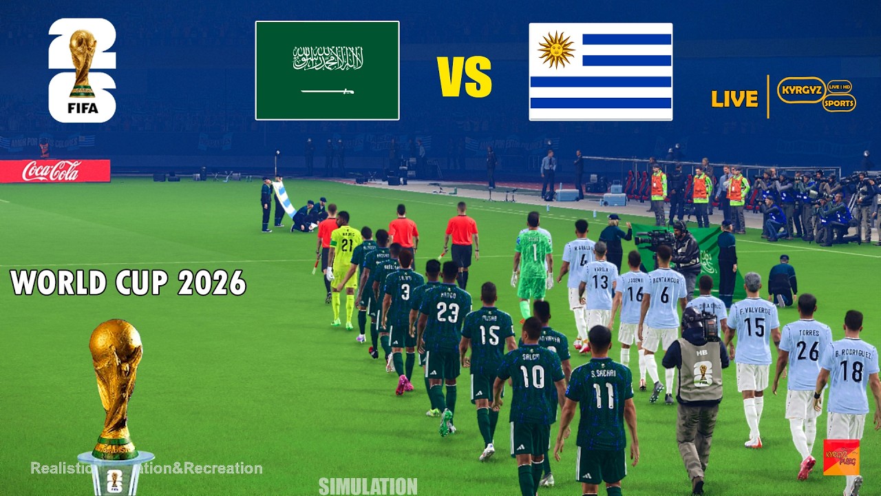 SAUDI ARABIA vs URUGUAY | FIFA World Cup 2026 Group H | Full Match Simulation & Prediction PES 2021