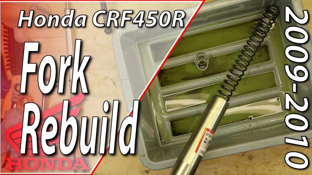 2009-2010 Honda CRF450r - Front Fork Rebuild | #honda #cr450r #fixyourdirtbike