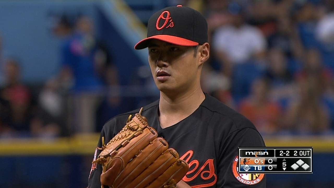 BAL@TB: Chen fans three over six strong frames