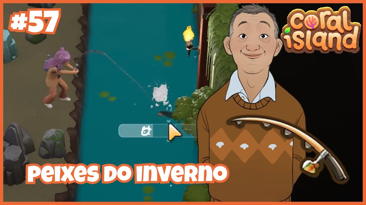 ATRÁS DOS PEIXES DO INVERNO NO CORAL ISLAND #57