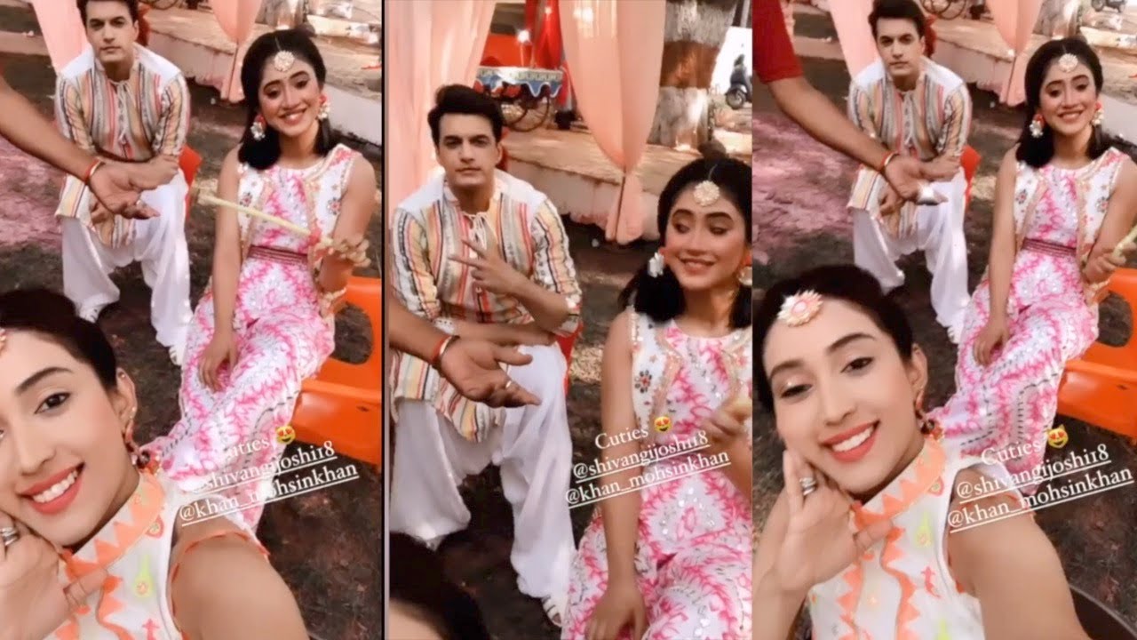 Shivangi Joshi & Mohsin Khan Off Screen Masti || Yeh Rishta Kya Kehlata Hai