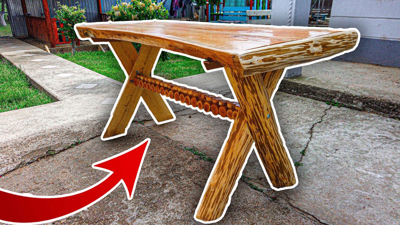 Cum se construeste o masa rustica acasa pas cu pas PARTEA 2
