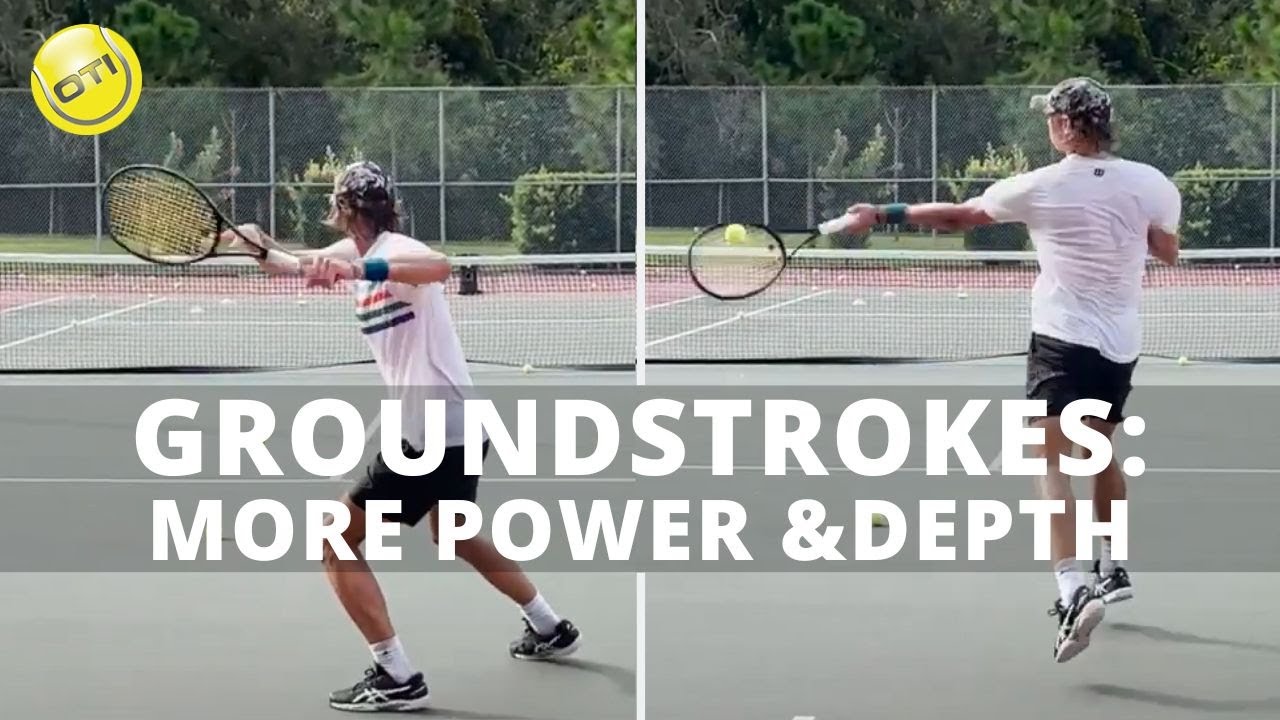 Tennis Groundstrokes Tips – More Power And Depth