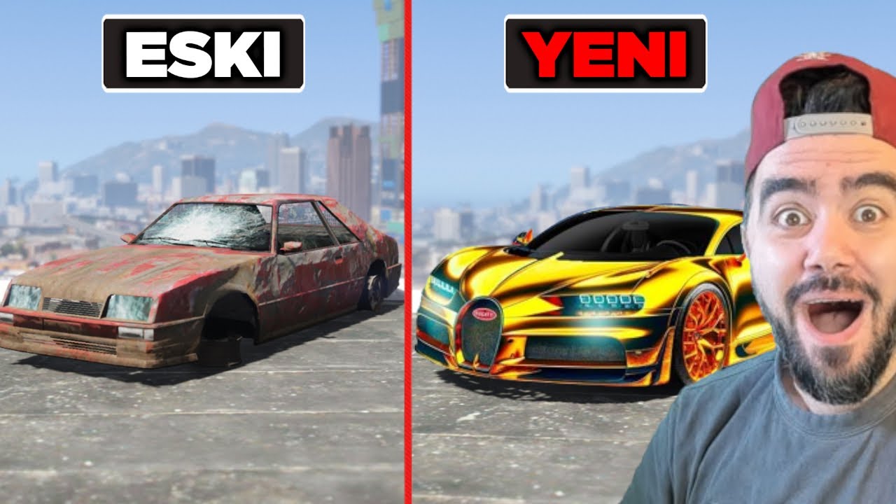 ESKI ARABAYI TRILYONLUK BUGATTI YAPTIM - GTA 5 MODS