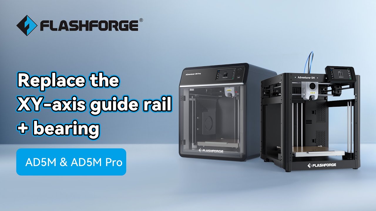 Replace the XY-axis guide rail + bearing