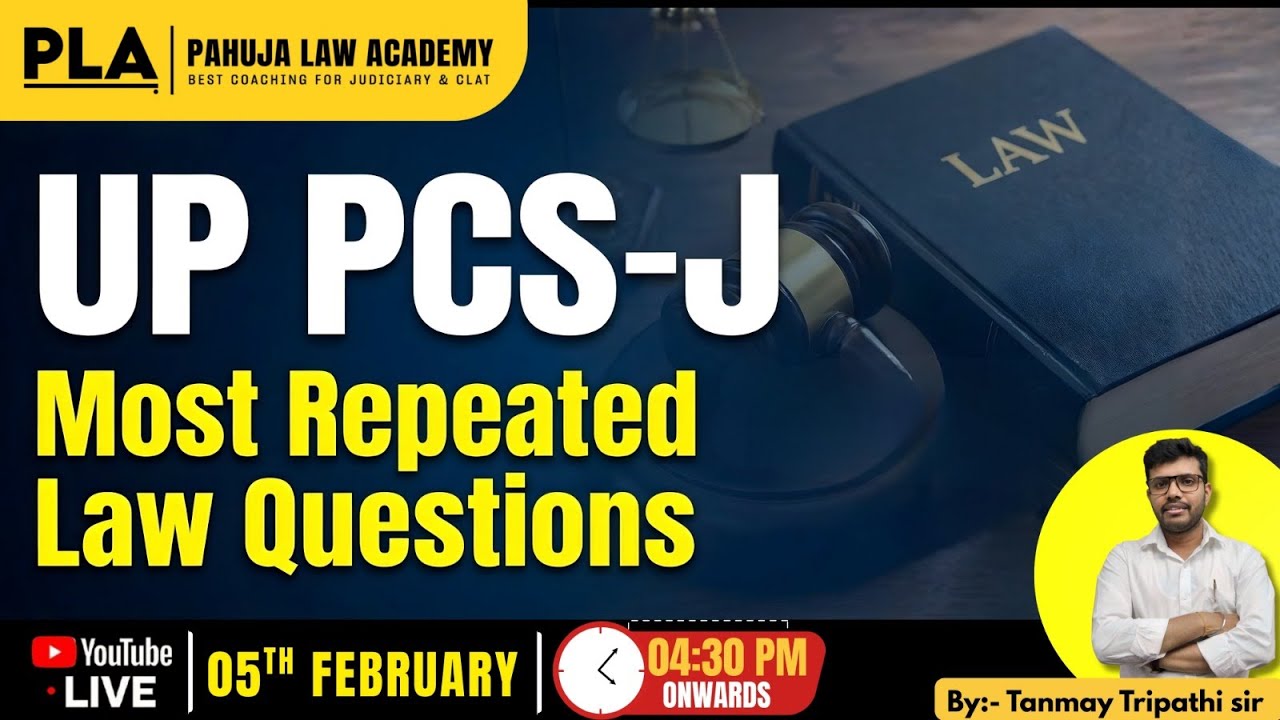 UP PCS-J MOST REPEATED CRIMINAL LAW QUESTIONS I Explained by Pahuja Law Academy