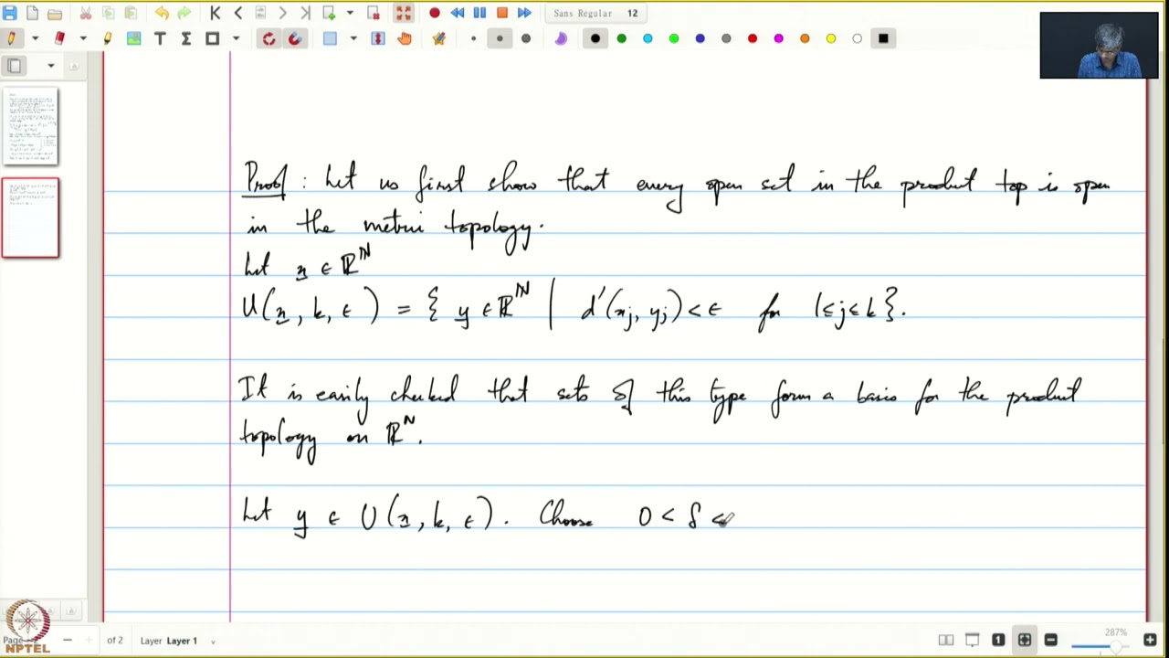 Lecture 39: Product Topology on \mathbb{R}^{\mathbb{N}}