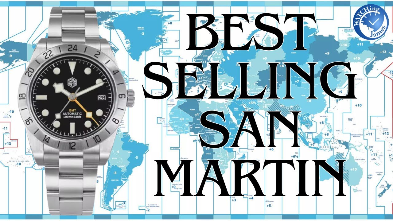 San Martin GMT SN0054 — самые продаваемые часы San Martin — полный обзор #aliexpress