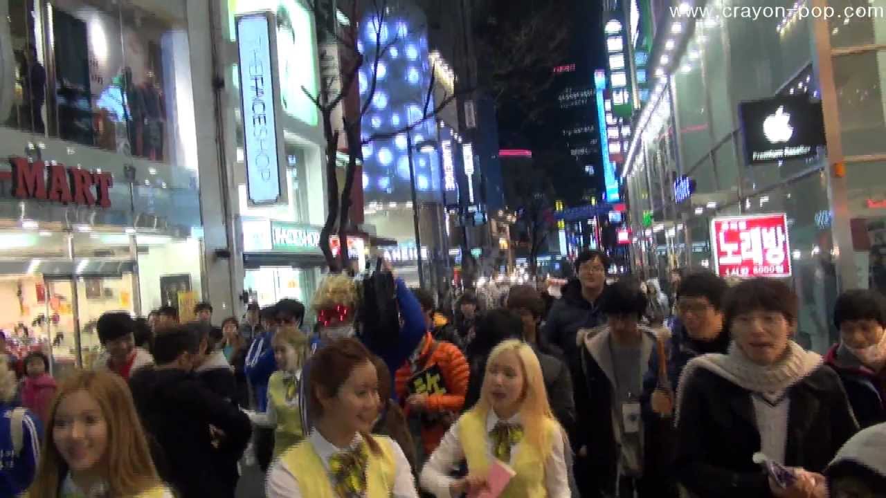 20130201크레용팝 명동 게릴라 3번