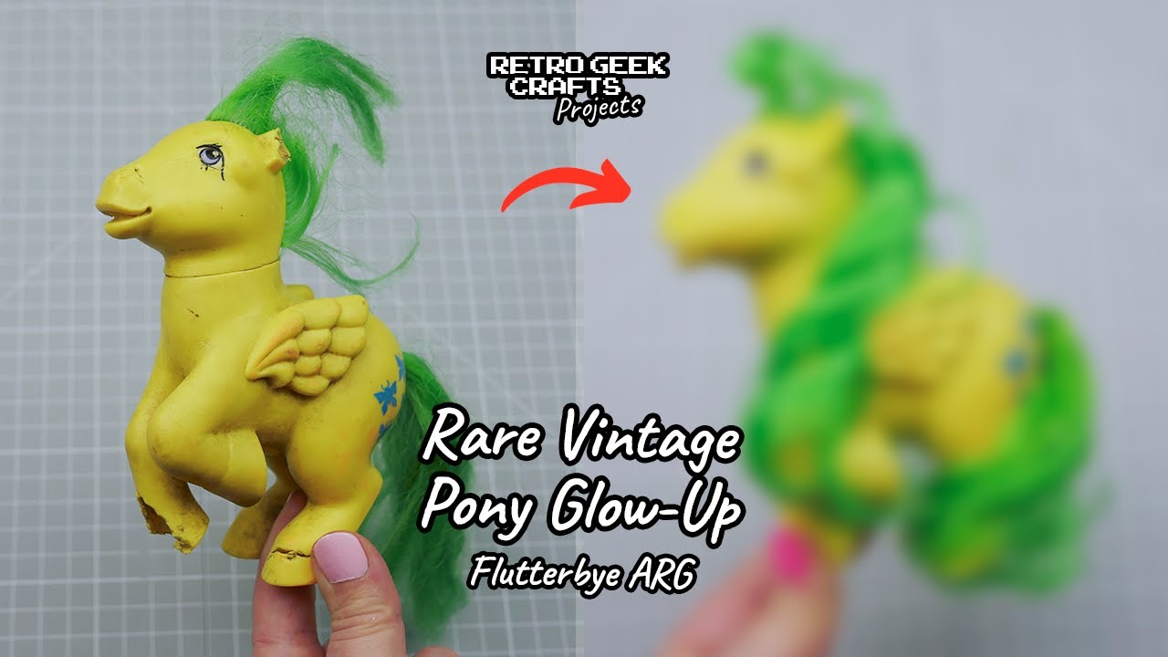 Ремонт очень поврежденного винтажного и редкого My Little Pony