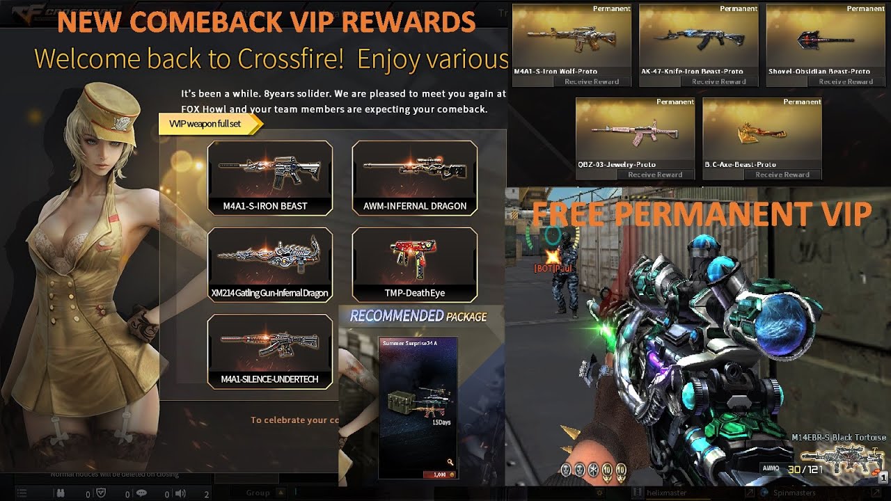 NEW COMEBACK VIP REWARDS CROSSFIRE PH JULY 2024