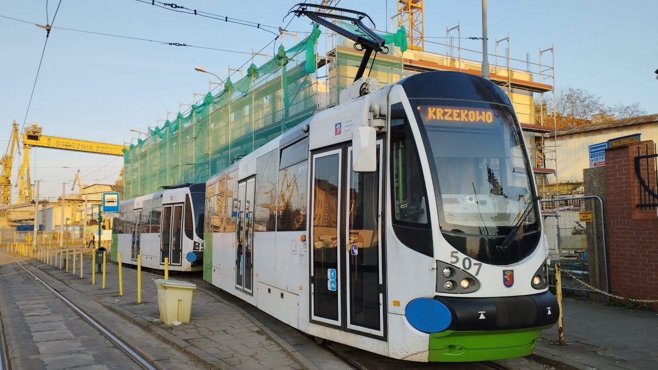 Tramwaje Szczecińskie • покатушки на трамвае | Ride on Modertrans Moderus Alfa (105N/S/HF/10/AC)