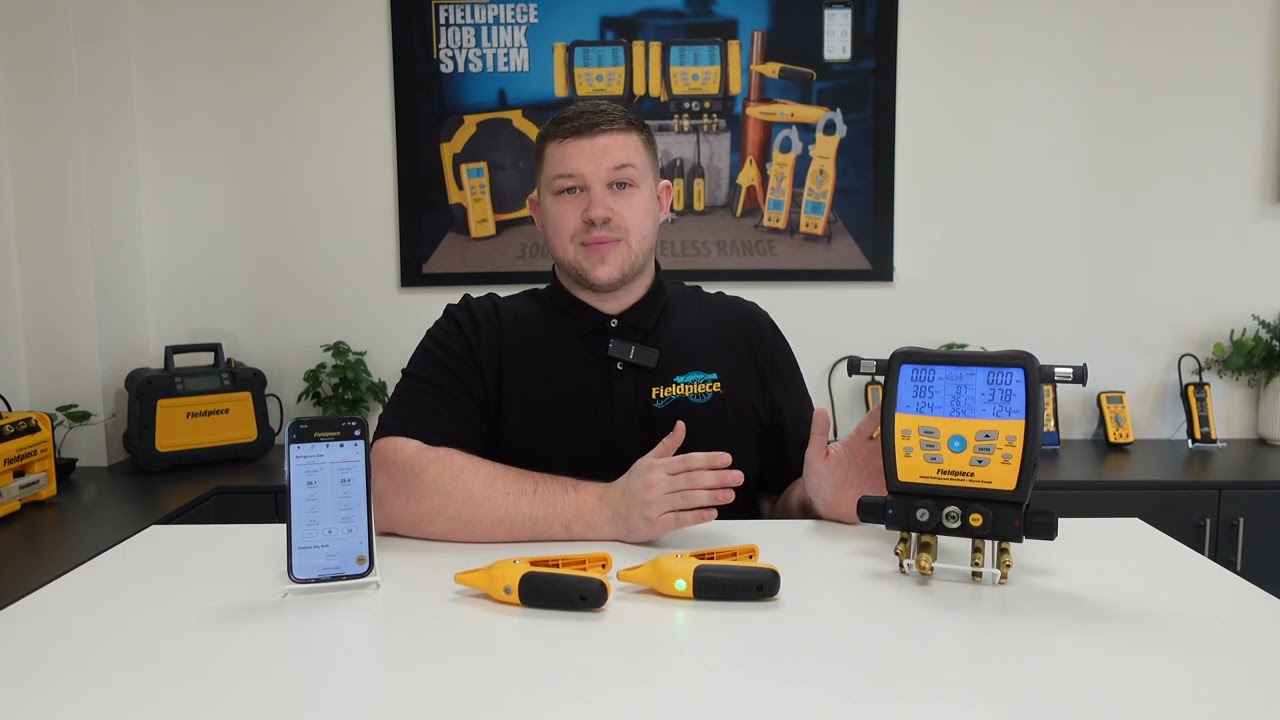 Fieldpiece JL3PC Job Link® Pipe temperature clamps: Wireless connection