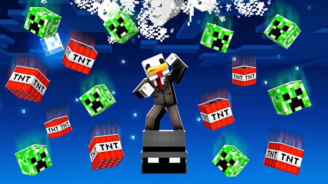 SOPRAVVIVO SOPRA UN SOLO BLOCCO DELLO YOUTUBER MISTERIOSO - Minecraft ITA
