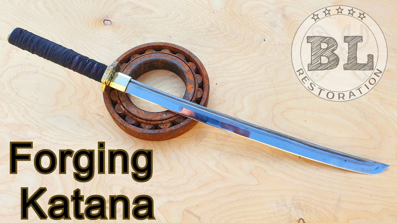 Изготовление катаны из ржавого подшипника