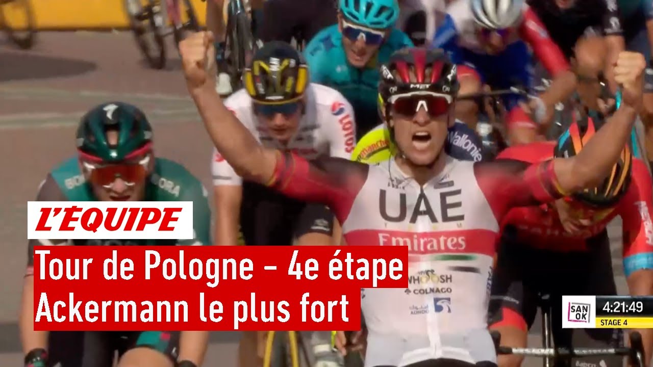 Tour de Pologne - L'arriv&eacute;e de la 4e &eacute;tape : Pascal Ackermann le plus fort au sprint