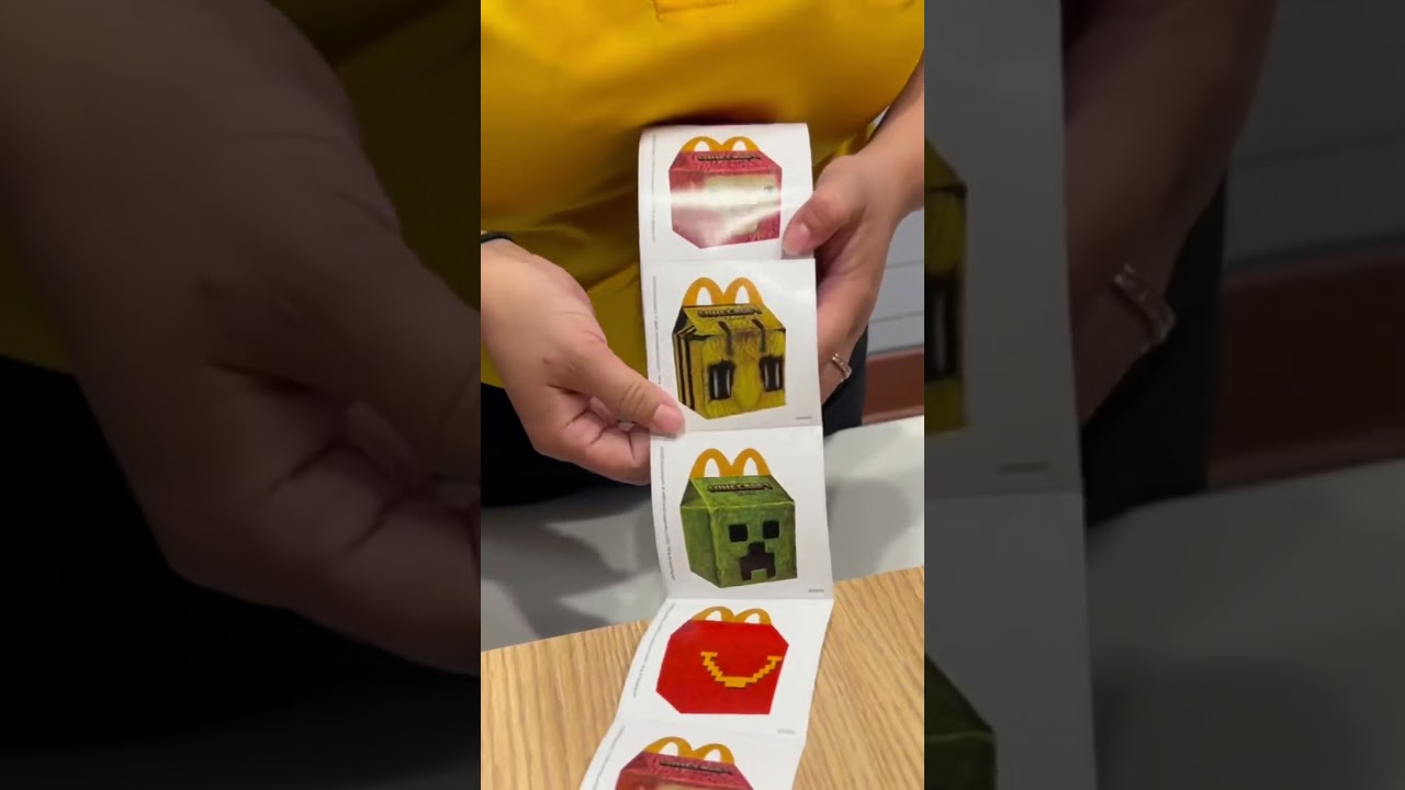 Run to McDonald&rsquo;s and get Minecraft stickers #shorts