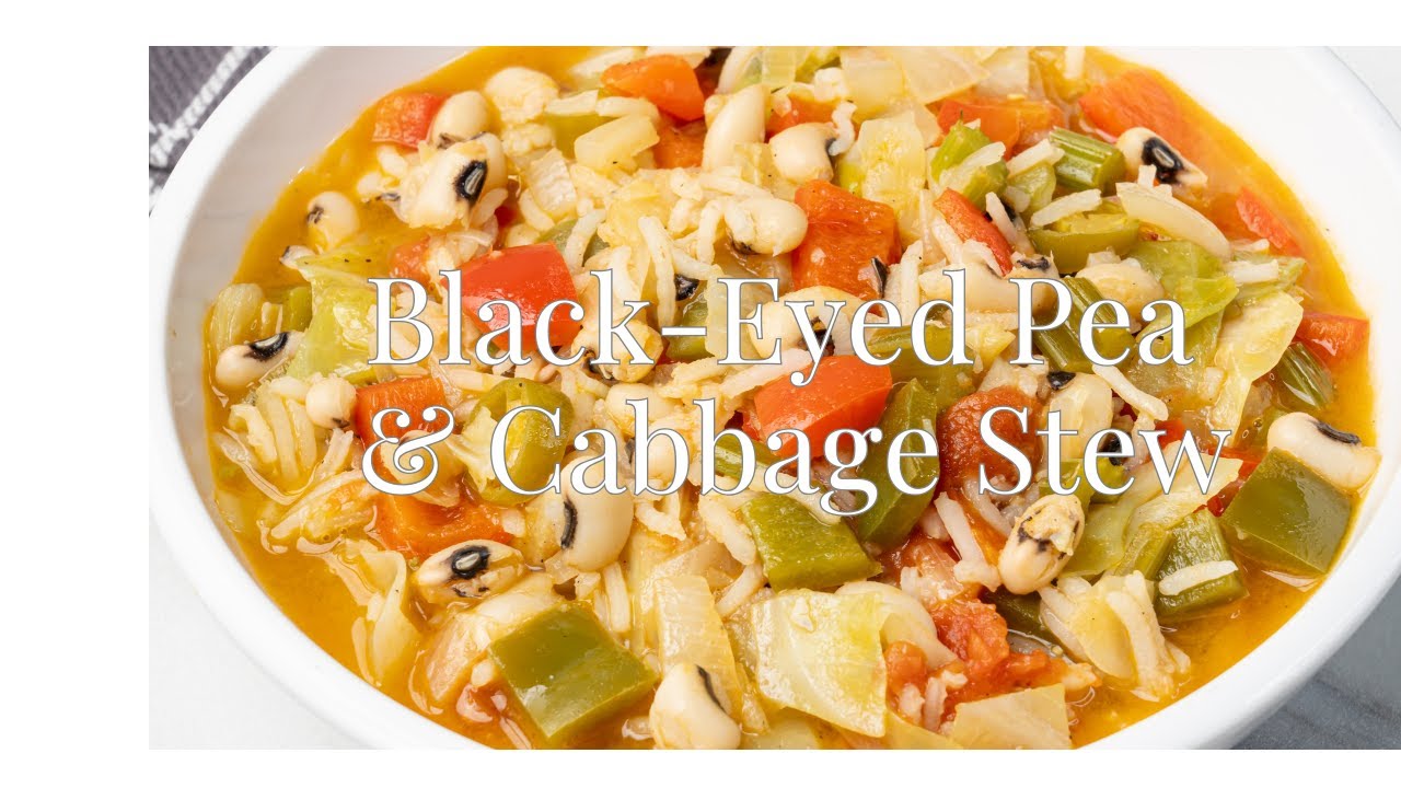 Black-Eyed Pea and Cabbage Stew 🌱 | Easy & Vegan New Year’s Recipe