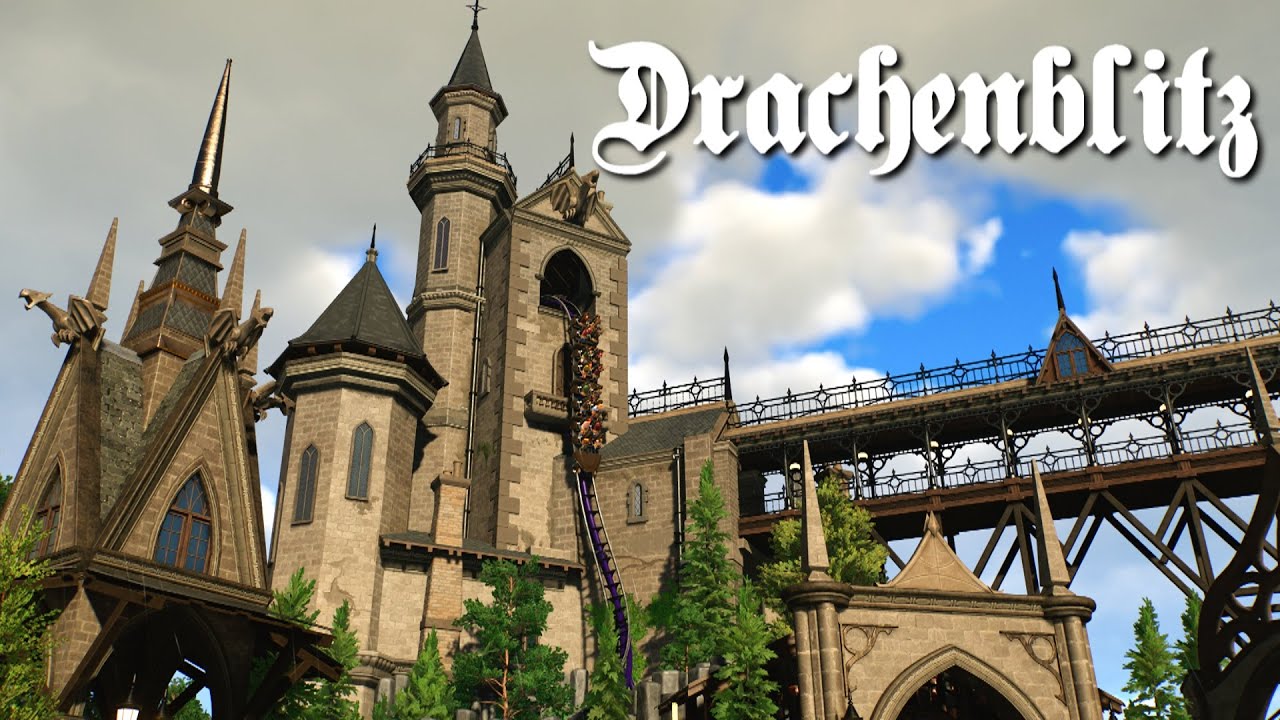 Planet Coaster 2 - Drachenblitz (Timelapse + POV + Blueprint)